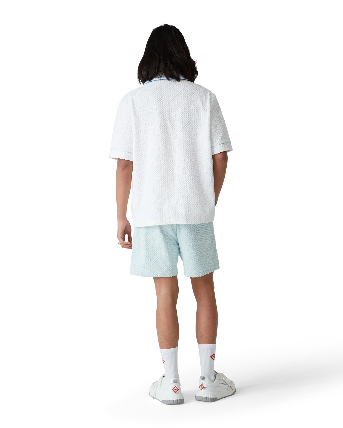 Monogram Short Sleeve Towelling Shirt | Casablanca Paris | Image 3