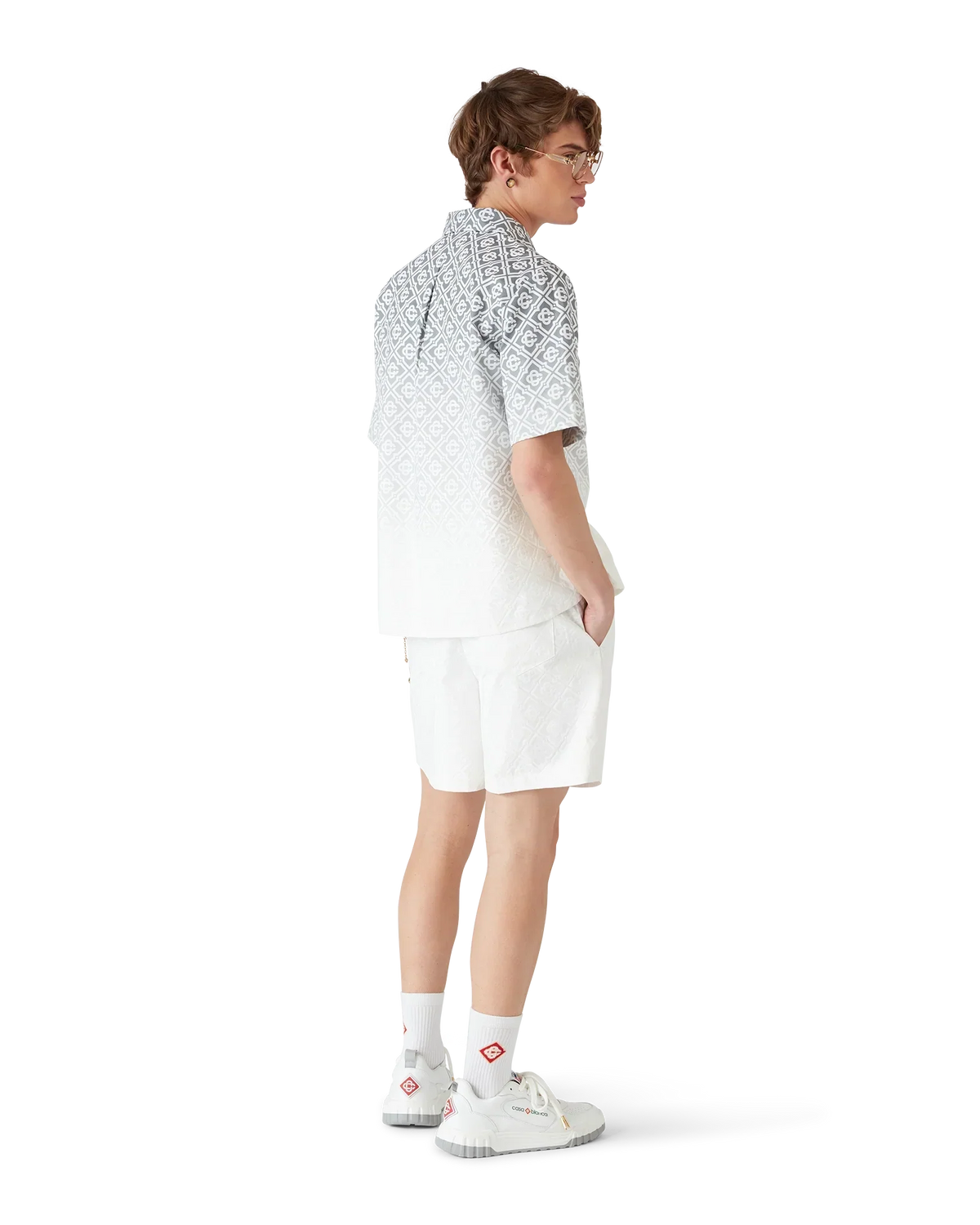 Monogram Gradient Short Sleeve Shirt | Casablanca Paris | Image 5