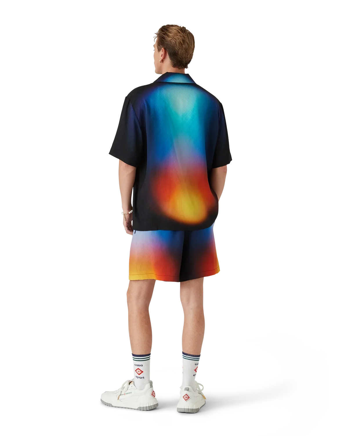 Gradient Silk Short Sleeve Shirt | Casablanca Paris | Image 7