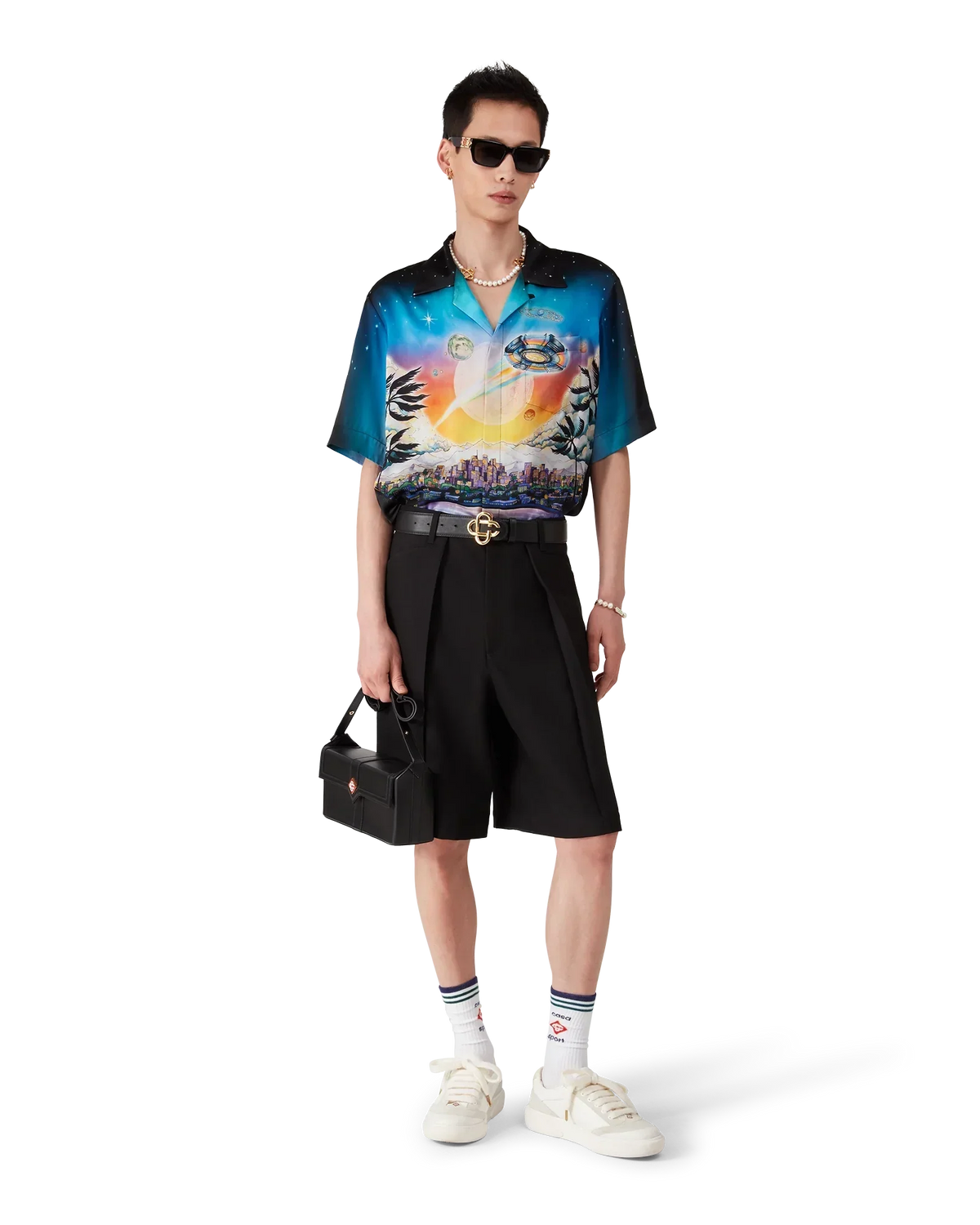 La Prémonition Short Sleeve Silk Shirt | Casablanca Paris | Image 6