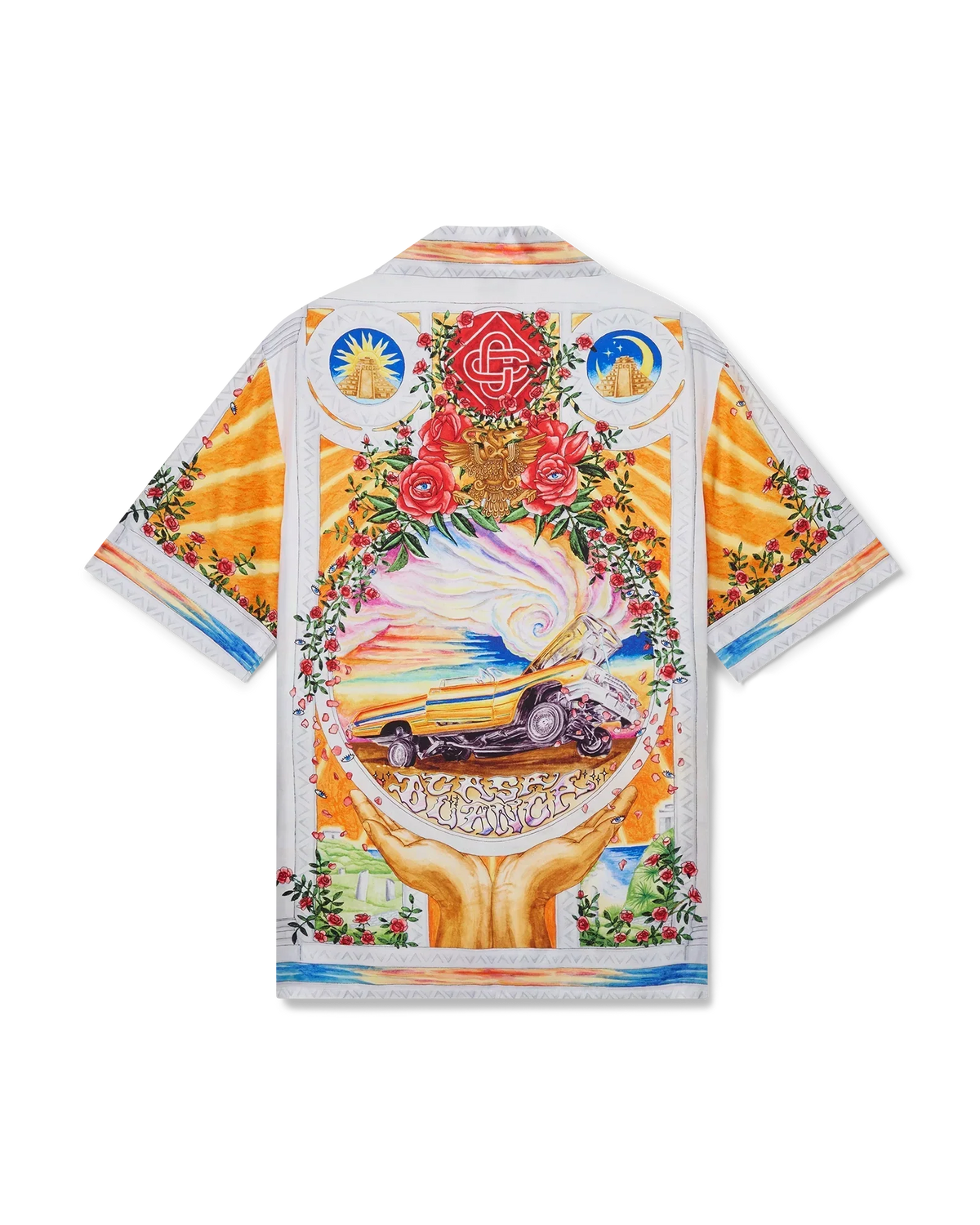 La Tornade De Rose Short Sleeve Silk Shirt | Casablanca Paris | Image 1