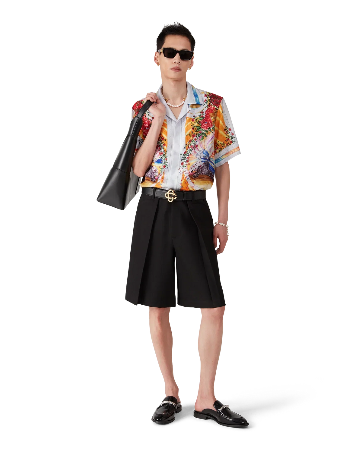 La Tornade De Rose Short Sleeve Silk Shirt | Casablanca Paris | Image 6