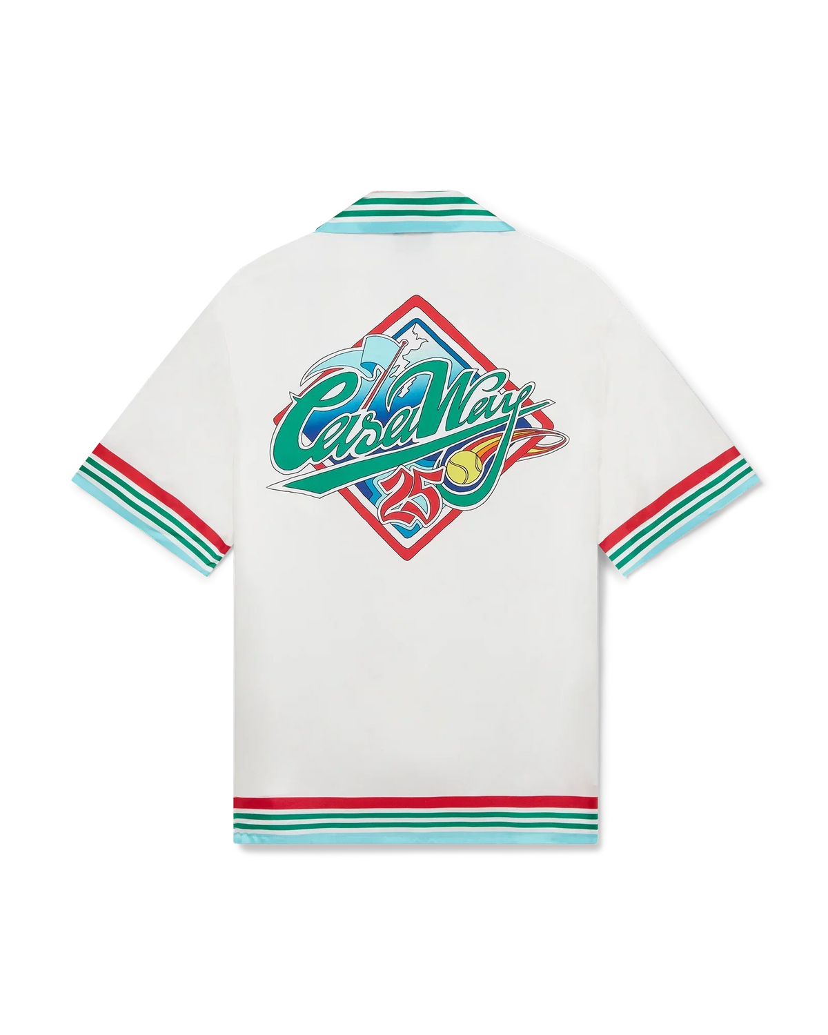 Casa Way World Series Short Sleeve Silk Shirt | Casablanca Paris | Image 1