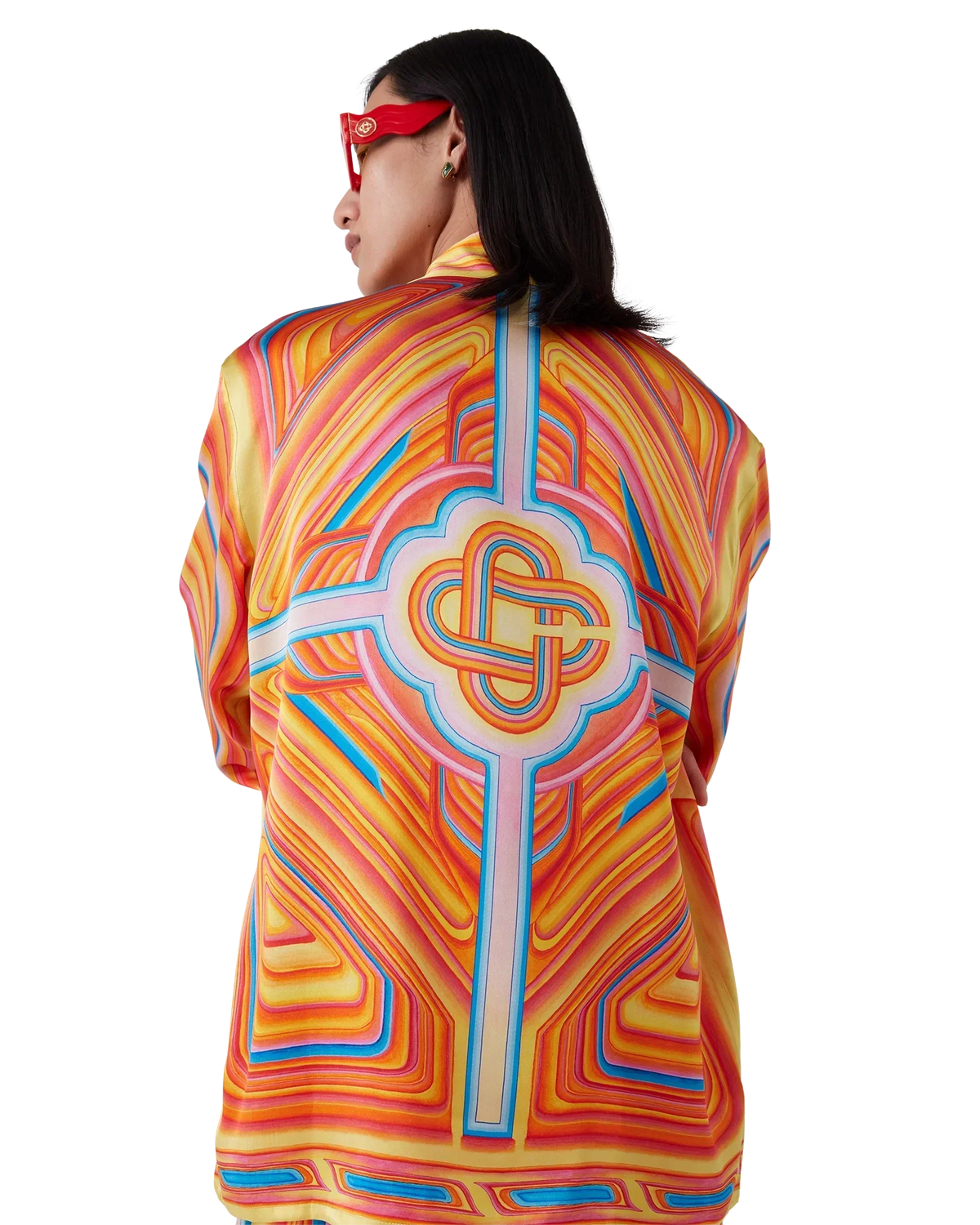 Low Rider Long Sleeve Silk Shirt | Casablanca Paris | Image 3