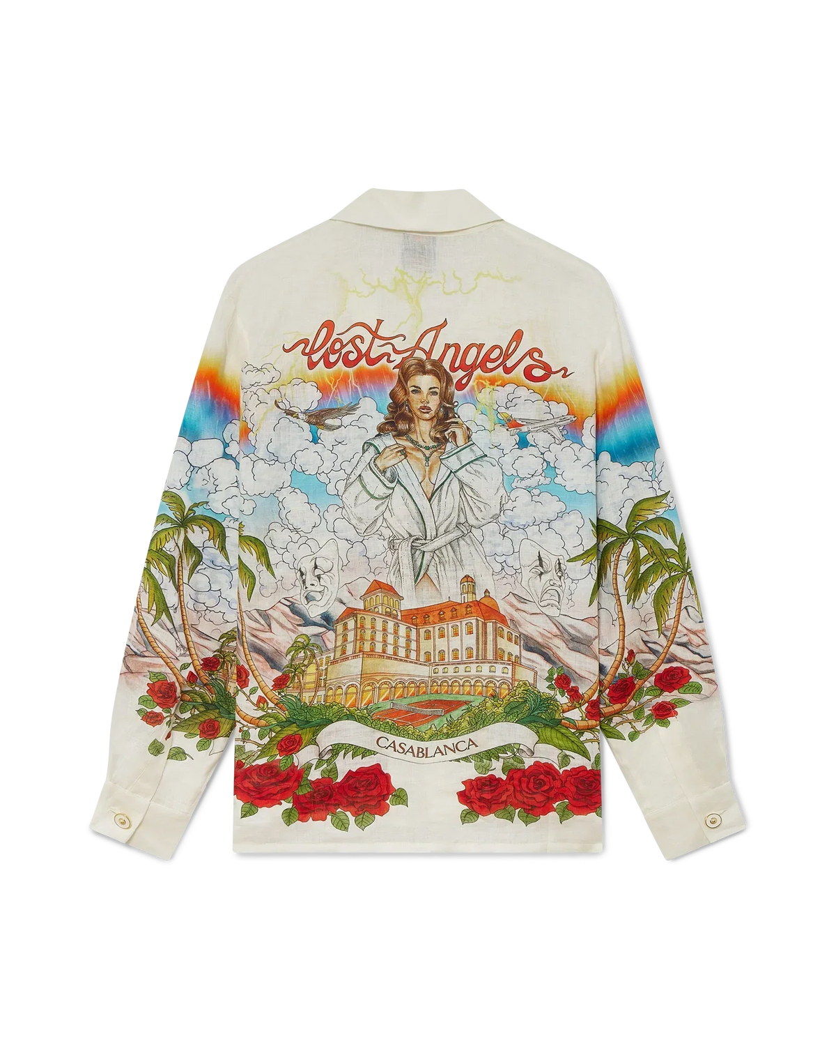 Chateau Long Sleeve Linen Shirt | Casablanca Paris | Image 1