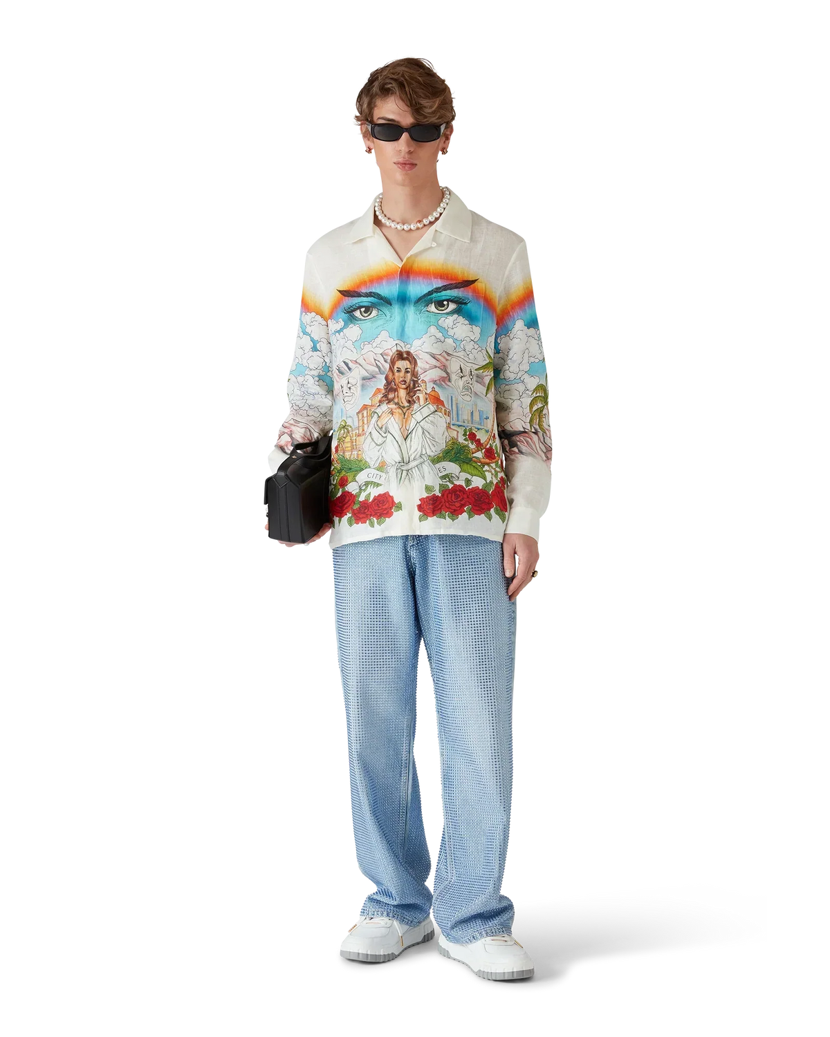 Chateau Long Sleeve Linen Shirt | Casablanca Paris | Image 6