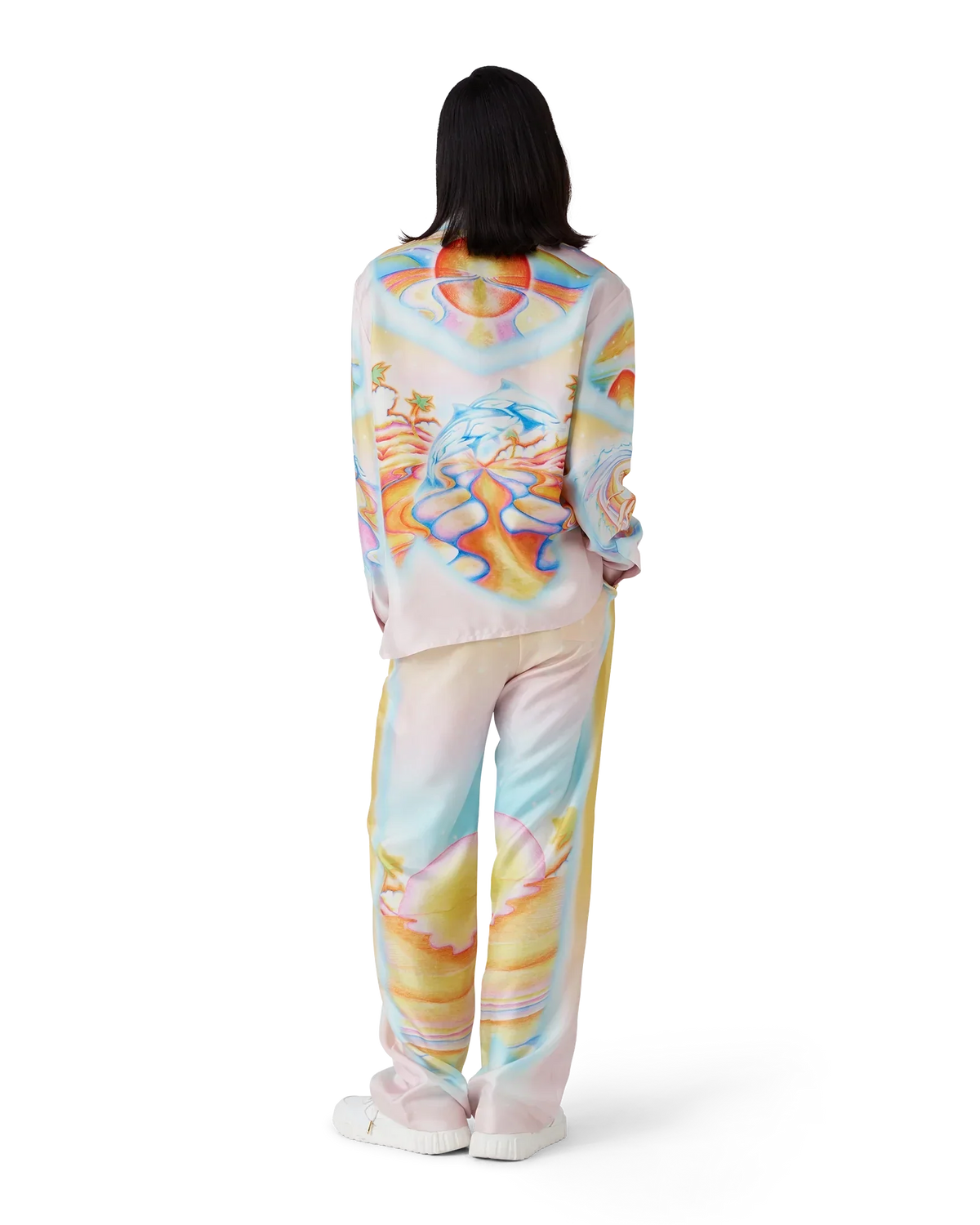 Psychedelic Nirvana Long Sleeve Silk Shirt | Casablanca Paris | Image 7