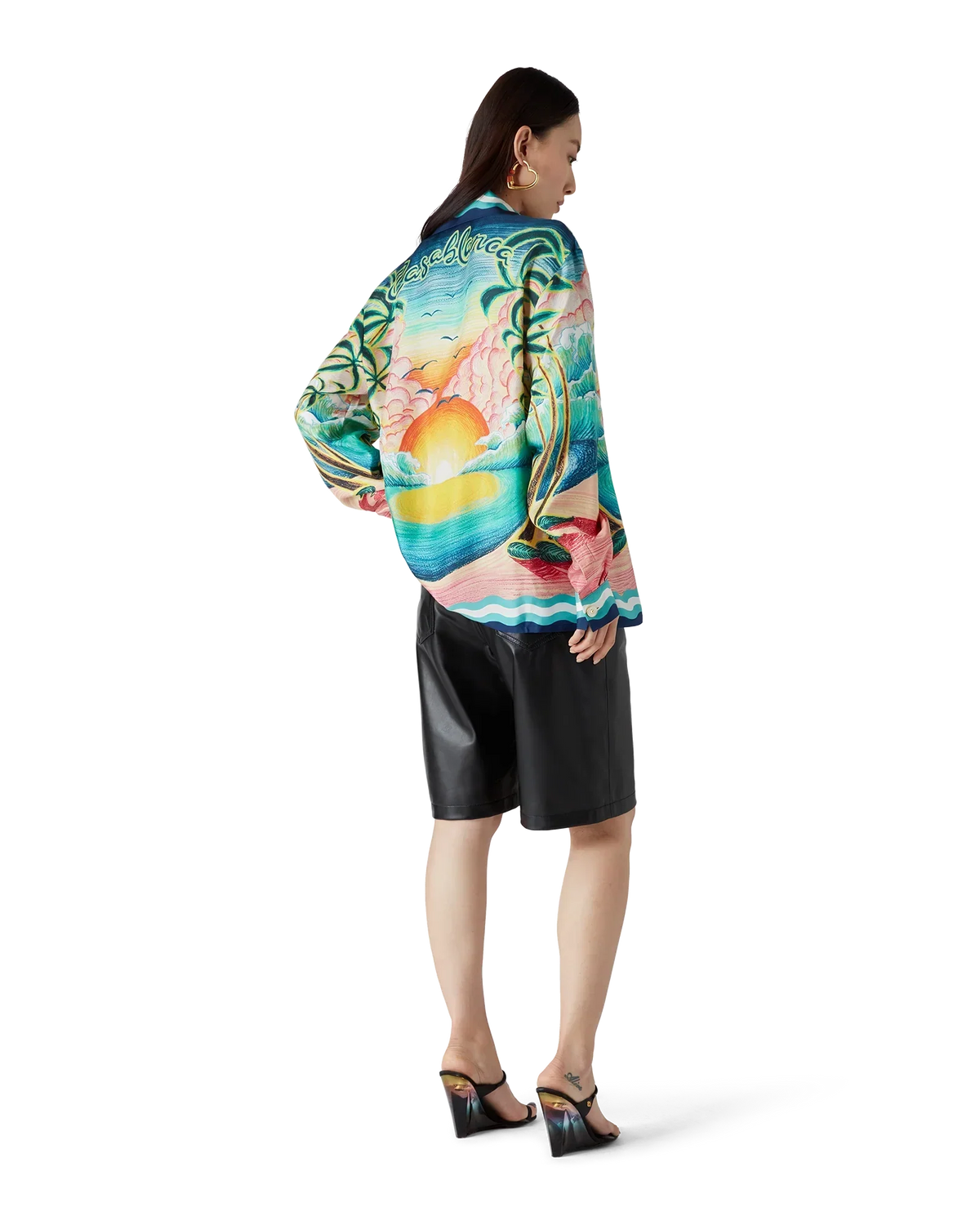 Danse De La Mer Long Sleeve Silk Shirt | Casablanca Paris | Image 3
