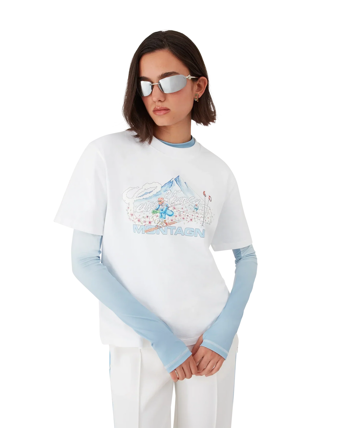 Ski Short Sleeve T-Shirt | Casablanca Paris | Image 4
