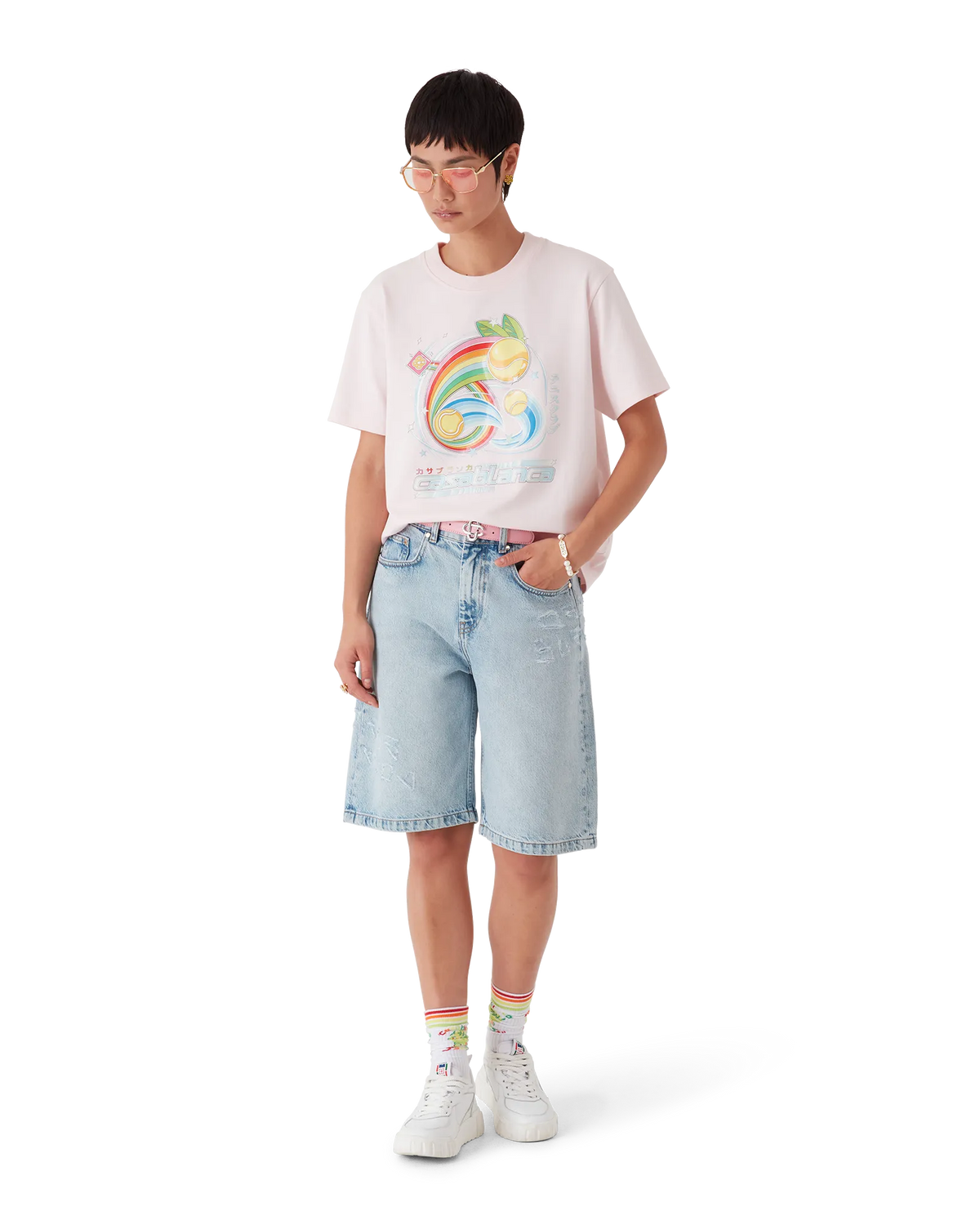 Manga Tennis Ball Short Sleeve T-Shirt | Casablanca Paris | Image 2