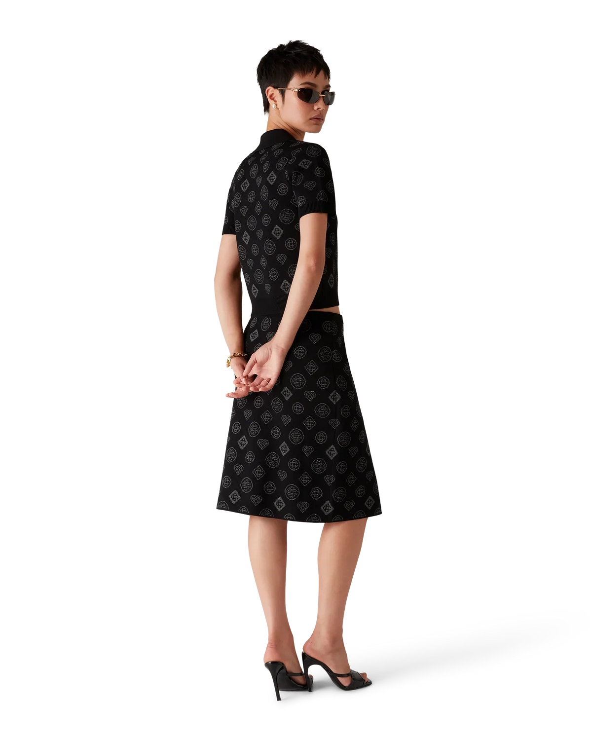 Monogram Jacquard Polo | Casablanca Paris | Image 3