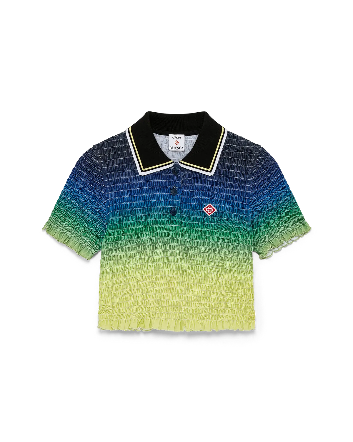 Gradient Short Sleeve Polo Shirt | Casablanca Paris | Image 1
