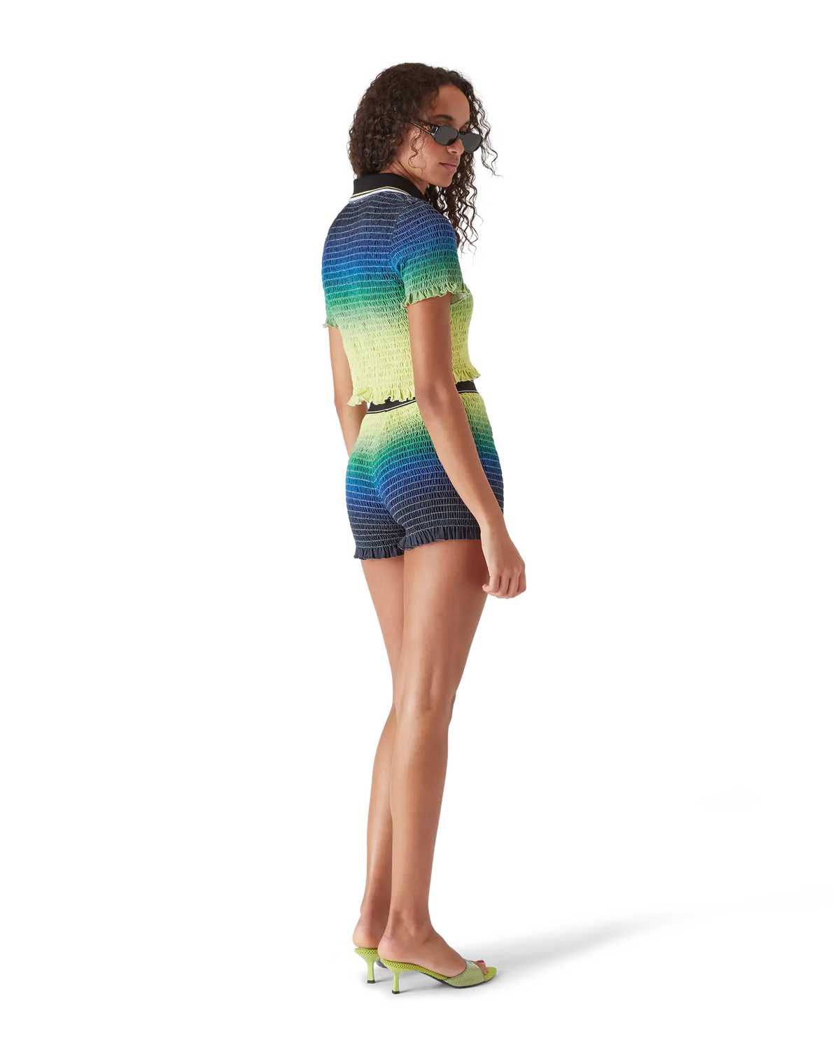 Gradient Short Sleeve Polo Shirt | Casablanca Paris | Image 3