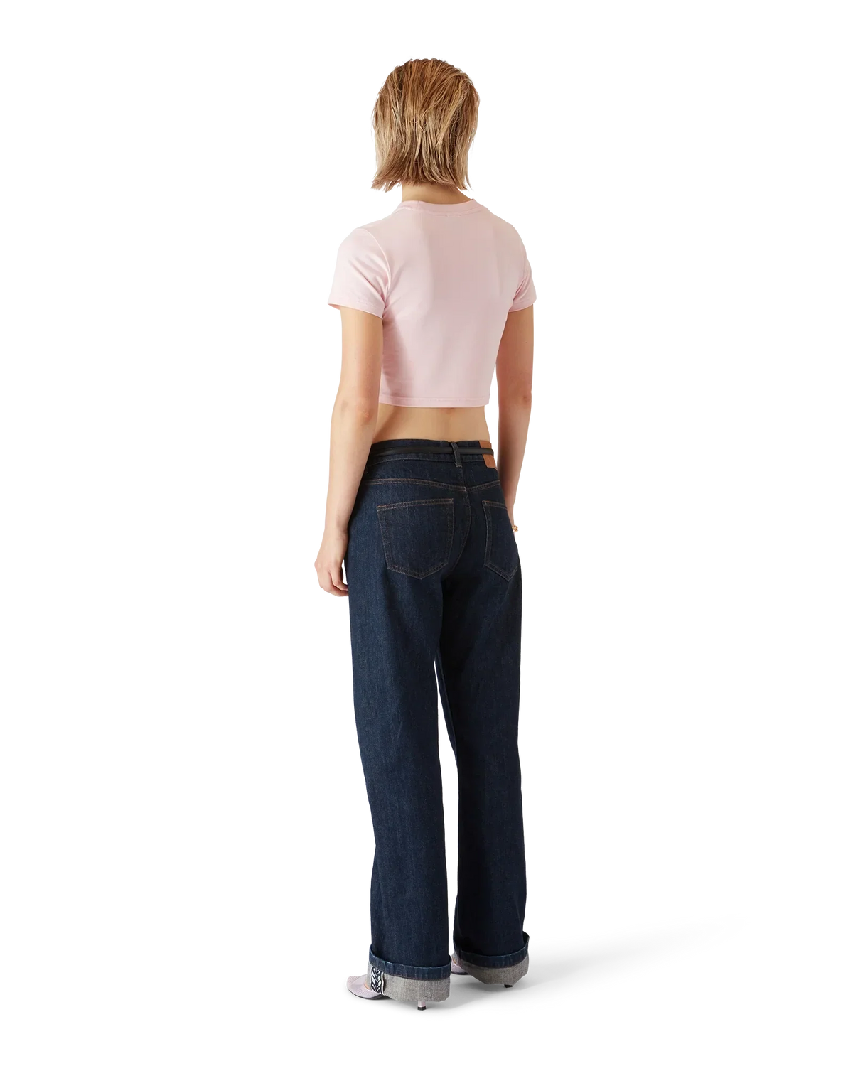 Orchid Logo Cropped Baby Tee | Casablanca Paris | Image 3