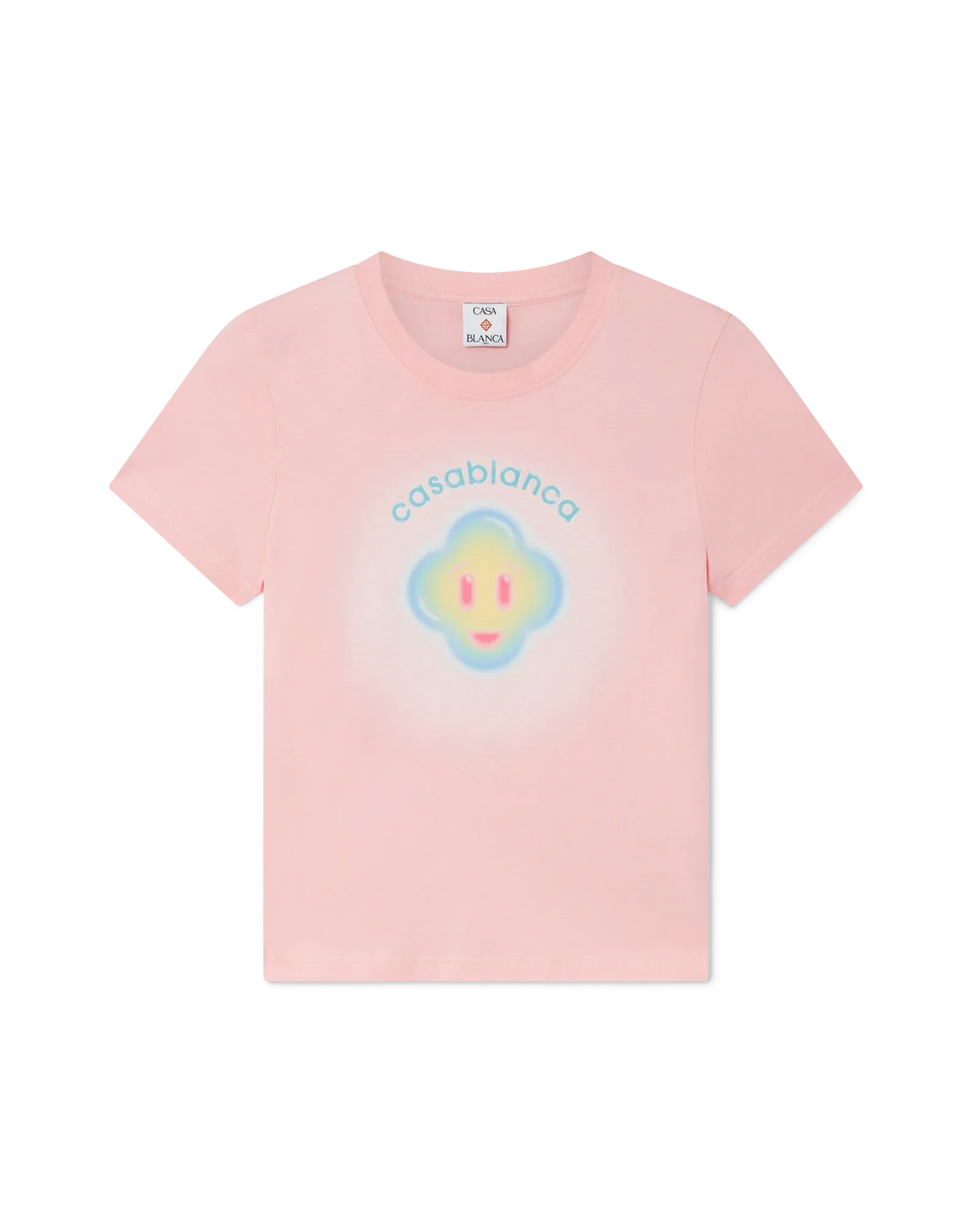 Airbrush Smiley Fitted Short Sleeve T-Shirt | Casablanca Paris | Image 1