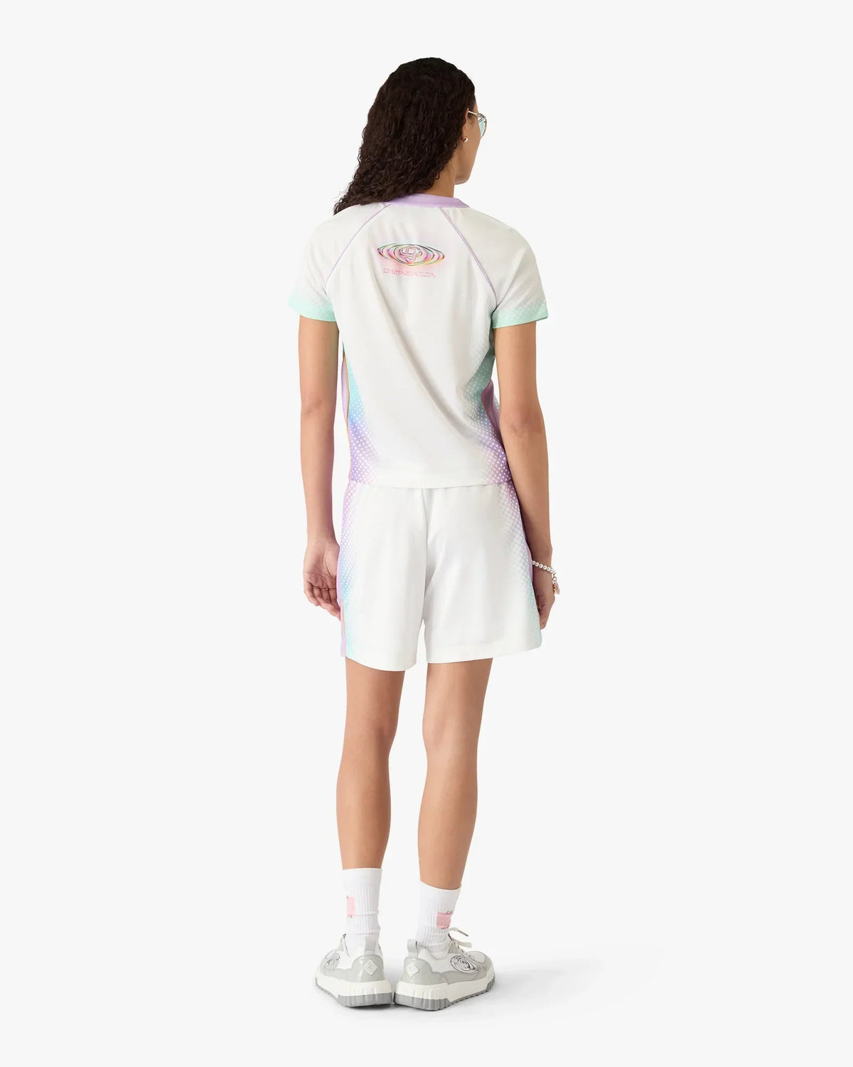 Glass Gradient Football Mesh Shorts | Casablanca Paris | Image 3