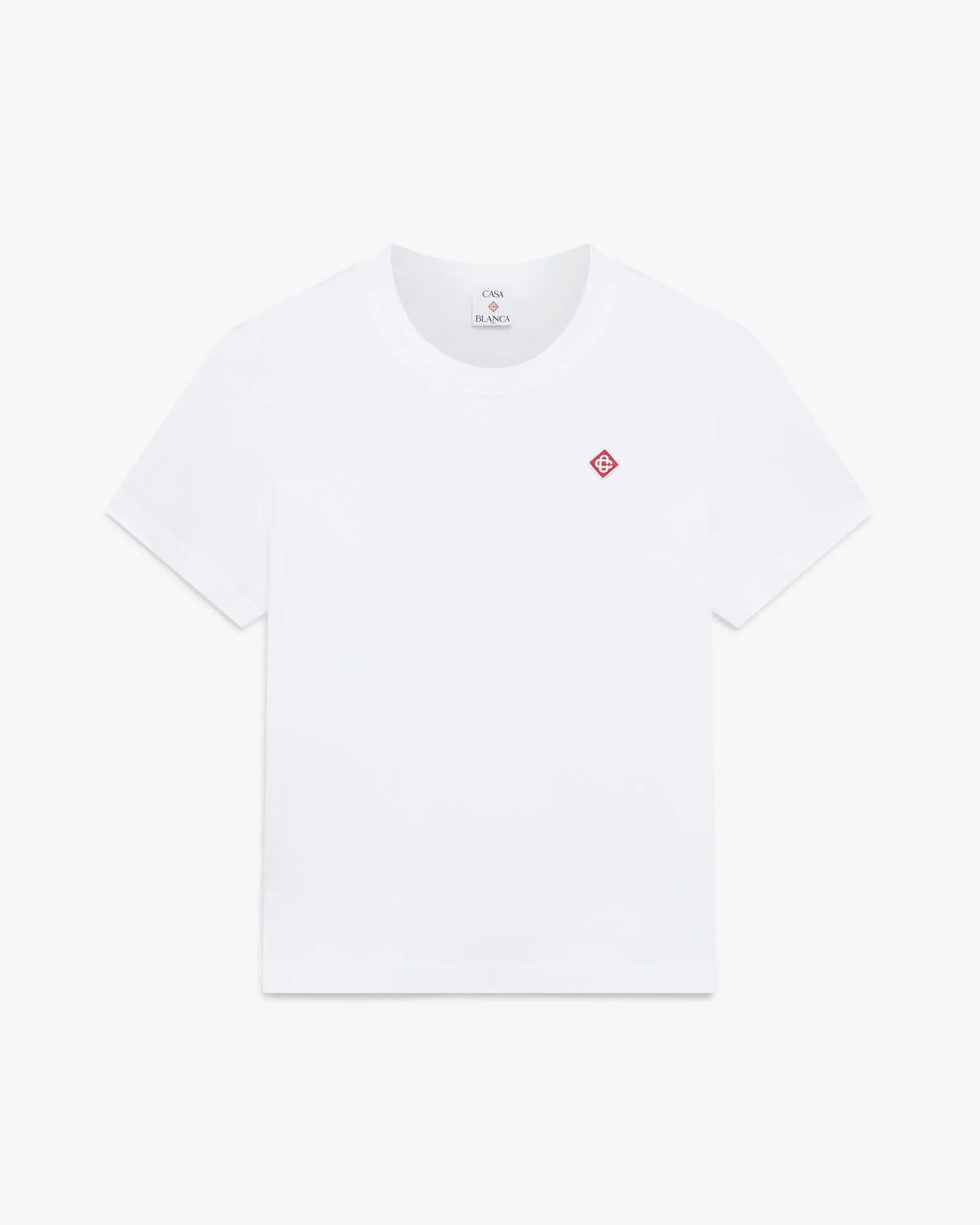 Classic Embroidery Patch Fitted Short Sleeve T-Shirt | Casablanca Paris | Image 1