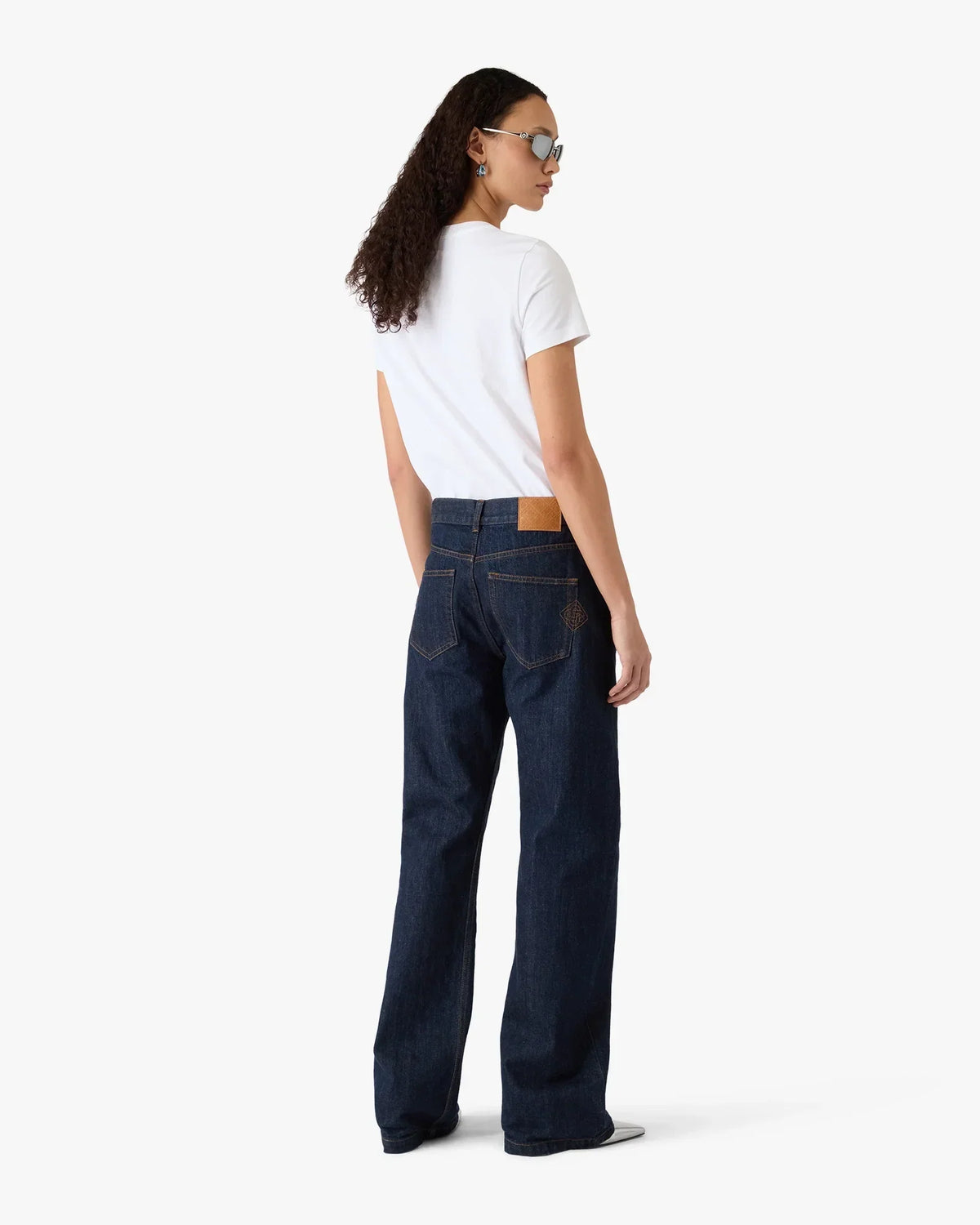 Classic Embroidery Patch Fitted Short Sleeve T-Shirt | Casablanca Paris | Image 3