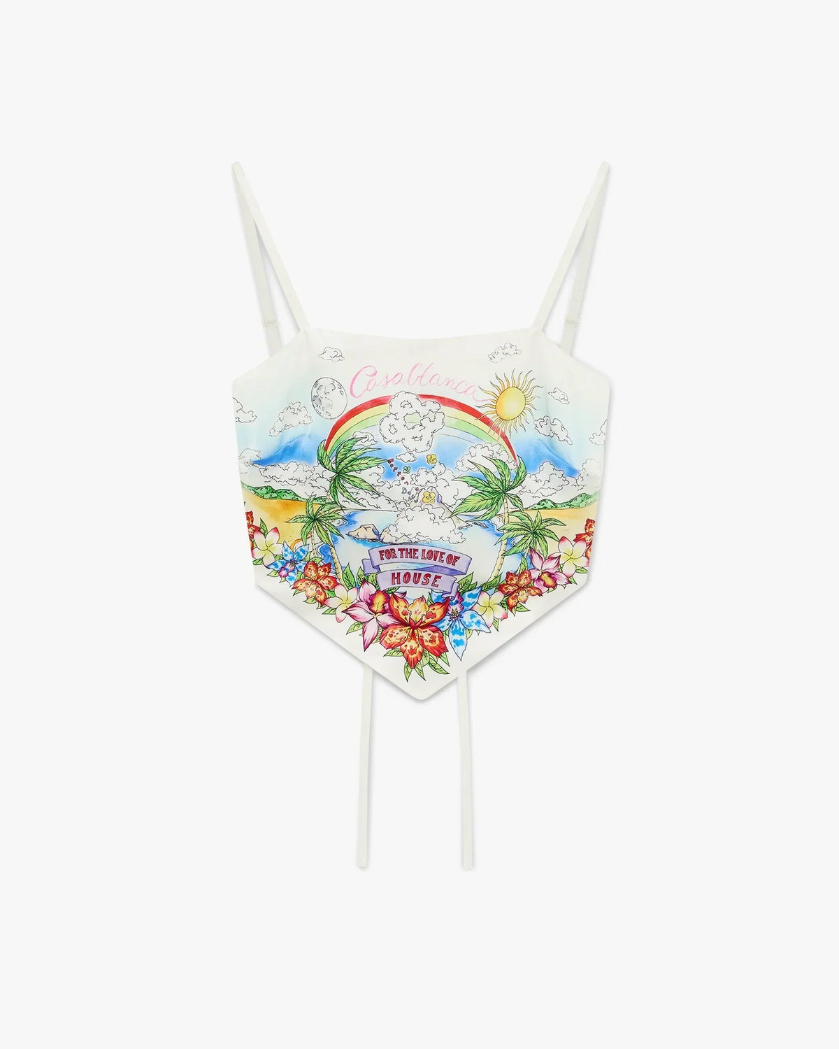 Better Days Silk Satin Scarf Top | Casablanca Paris | Image 1