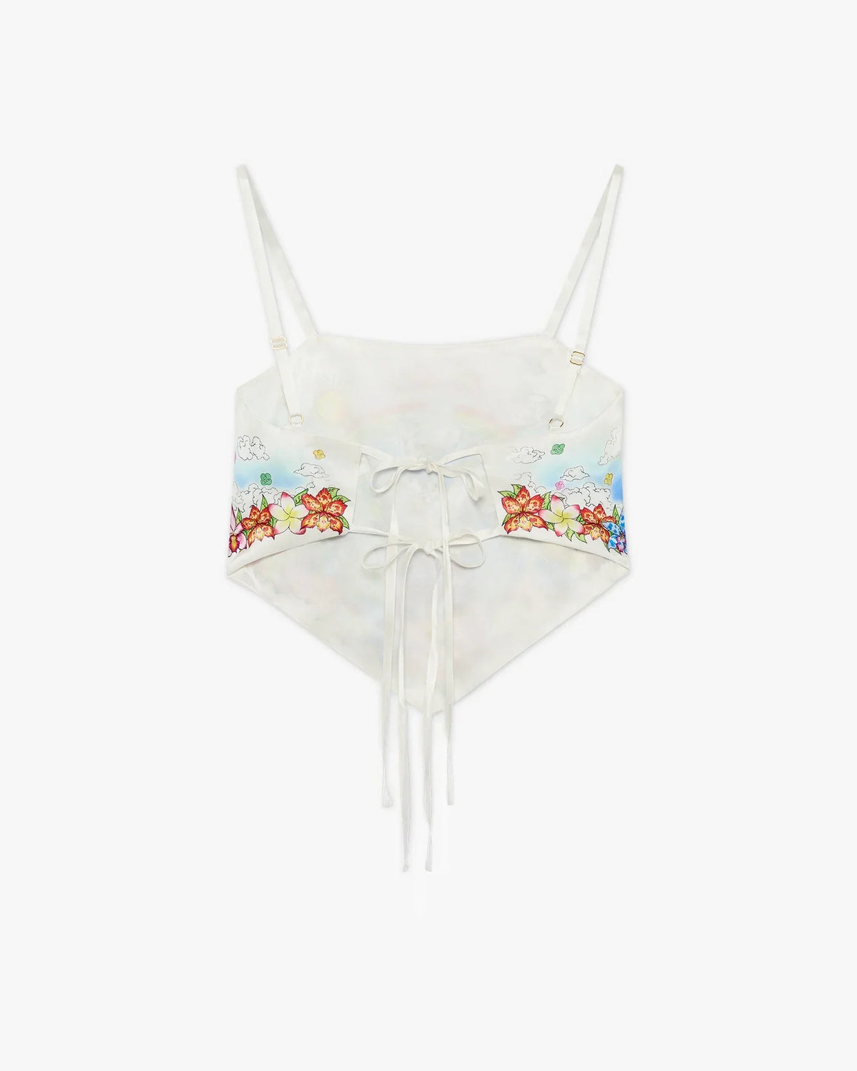 Better Days Silk Satin Scarf Top | Casablanca Paris | Image 6