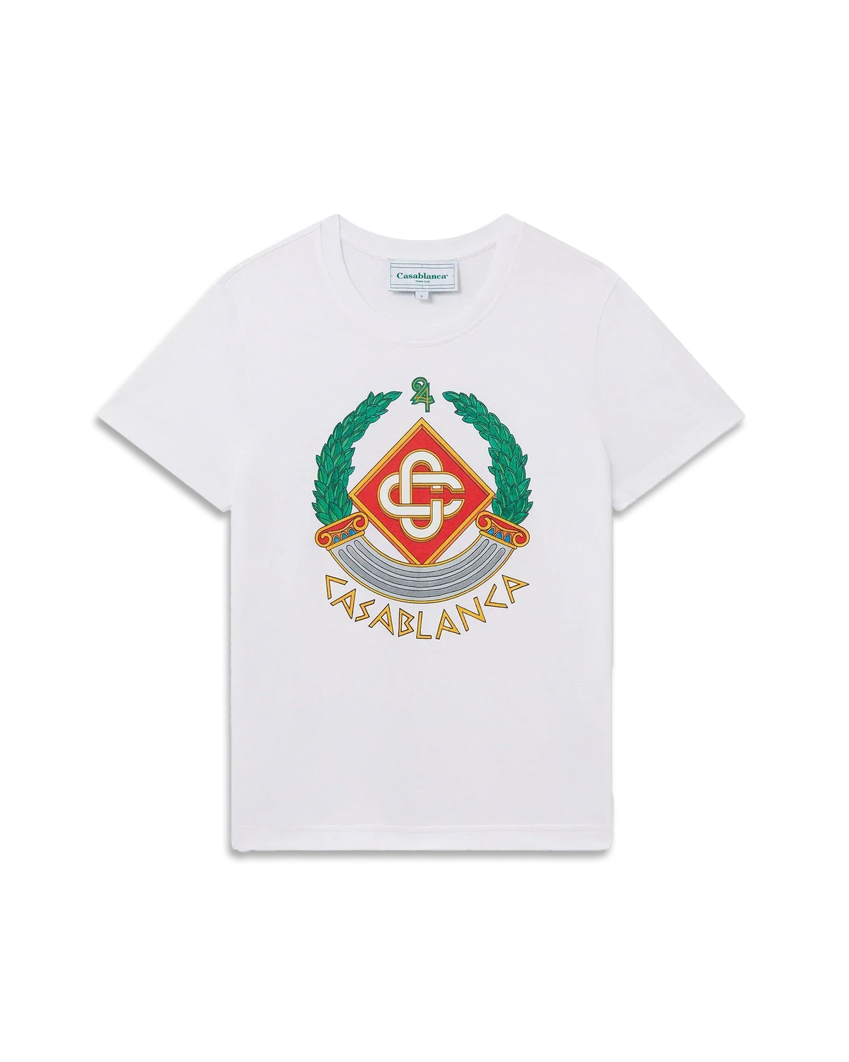 Casa Crest Short Sleeve T-Shirt | Casablanca Paris | Image 1