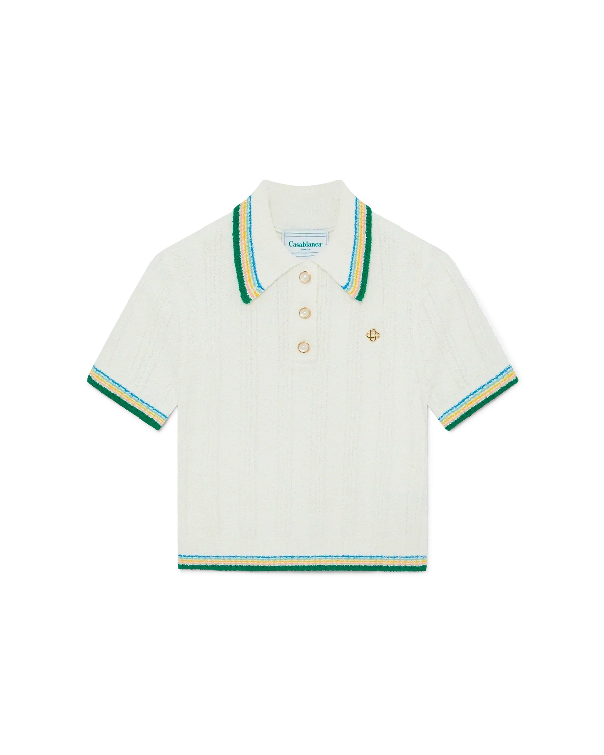 Rib Boucle Polo Shirt | Casablanca Paris | Image 1