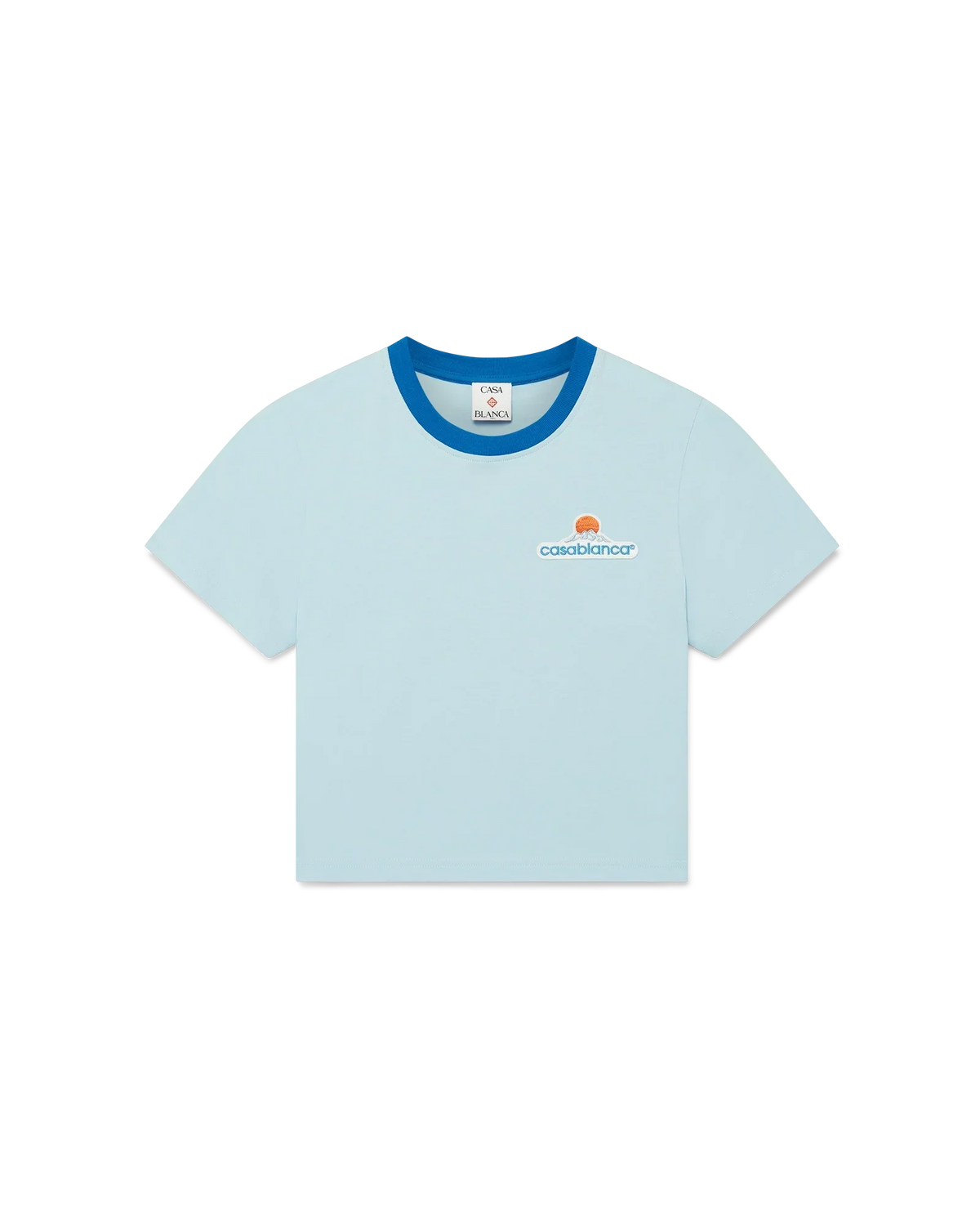 Montagne Cropped Short Sleeve T-Shirt | Casablanca Paris | Image 1