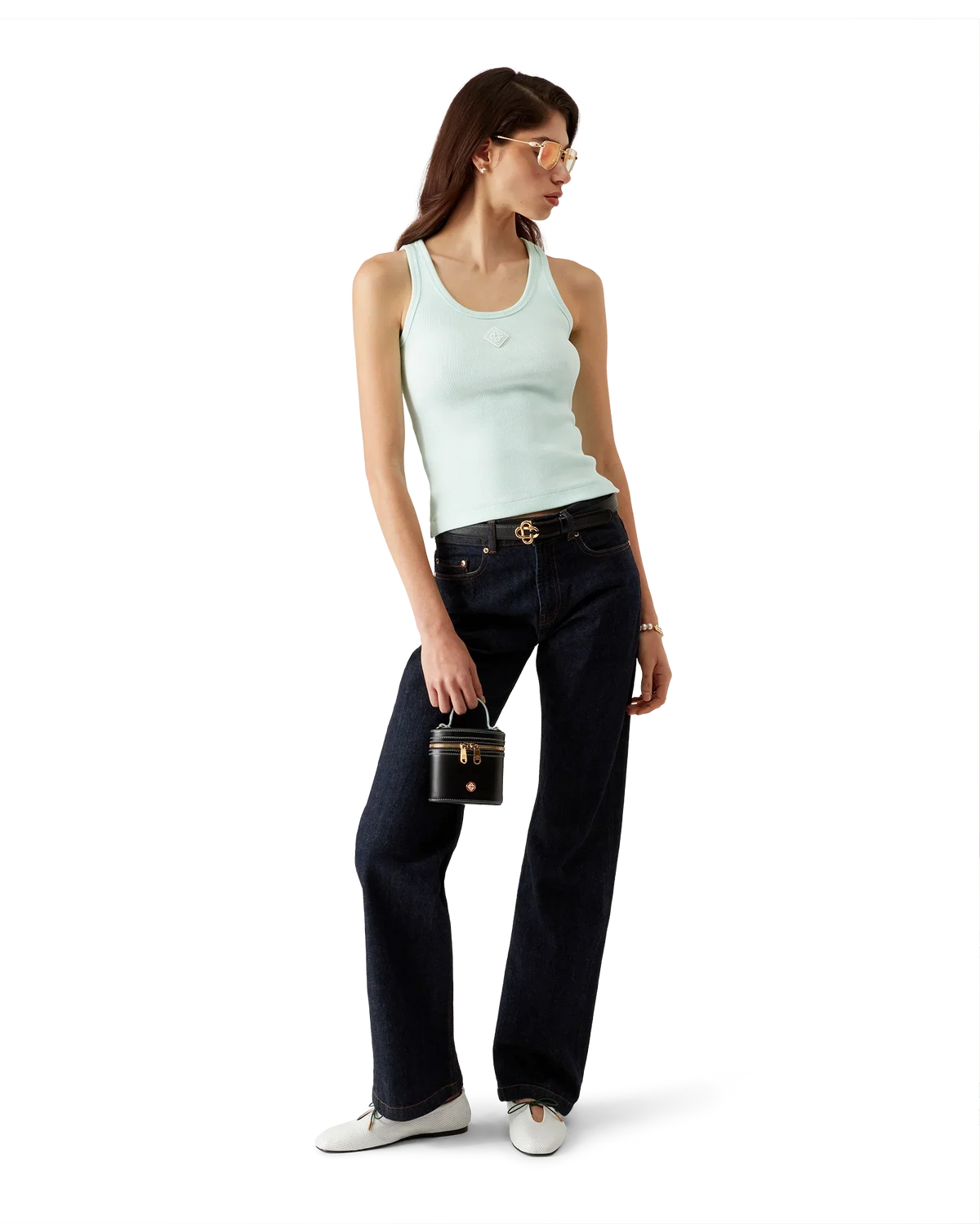 Ribbed Jersey Tank Top | Casablanca Paris | Image 2