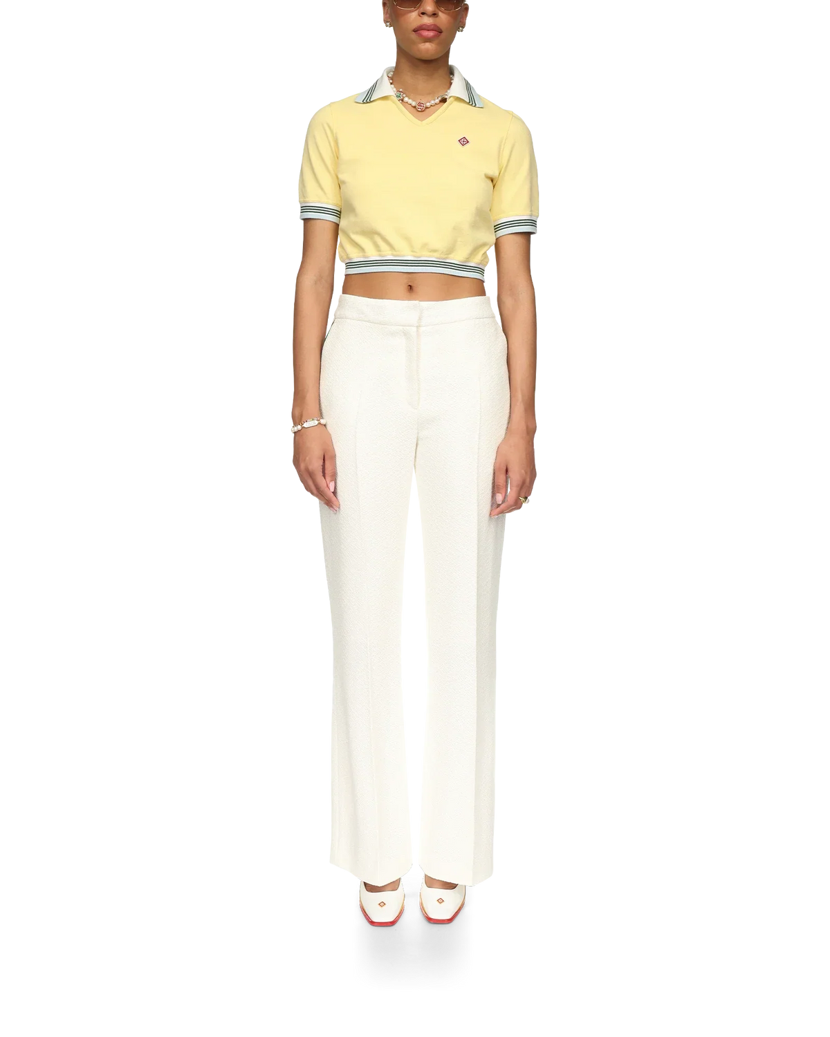 Cropped Pique Polo | Casablanca Paris | Image 2