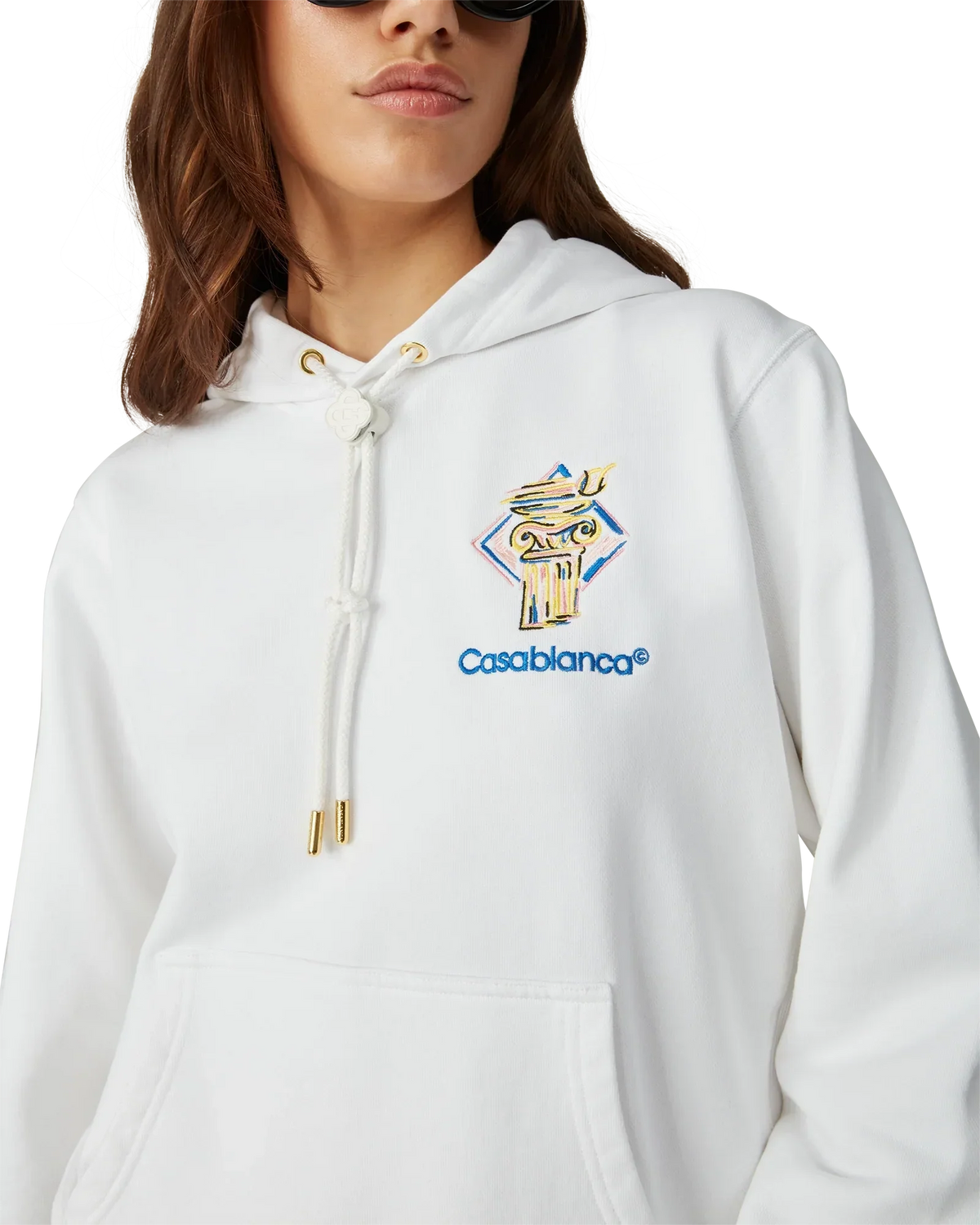Diamond Column Hooded Sweatshirt | Casablanca Paris | Image 5
