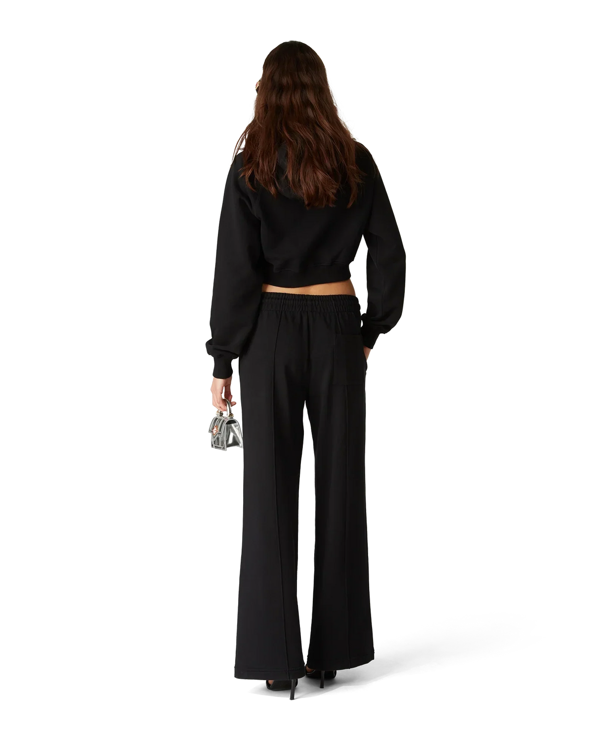 Pearl Diamond Cropped Hooded Sweatshirt | Casablanca Paris | Image 3