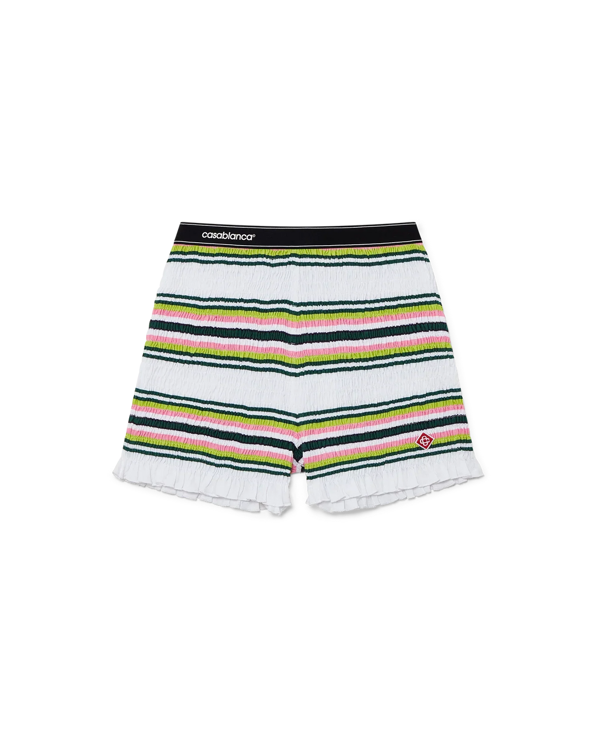 Stripe Shirred Shorts | Casablanca Paris | Image 1