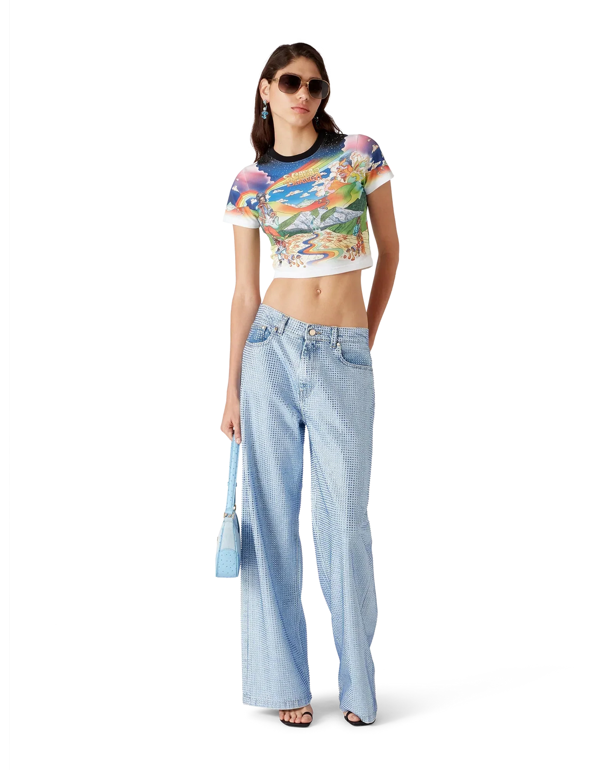 La Musique Cropped T-Shirt | Casablanca Paris | Image 2