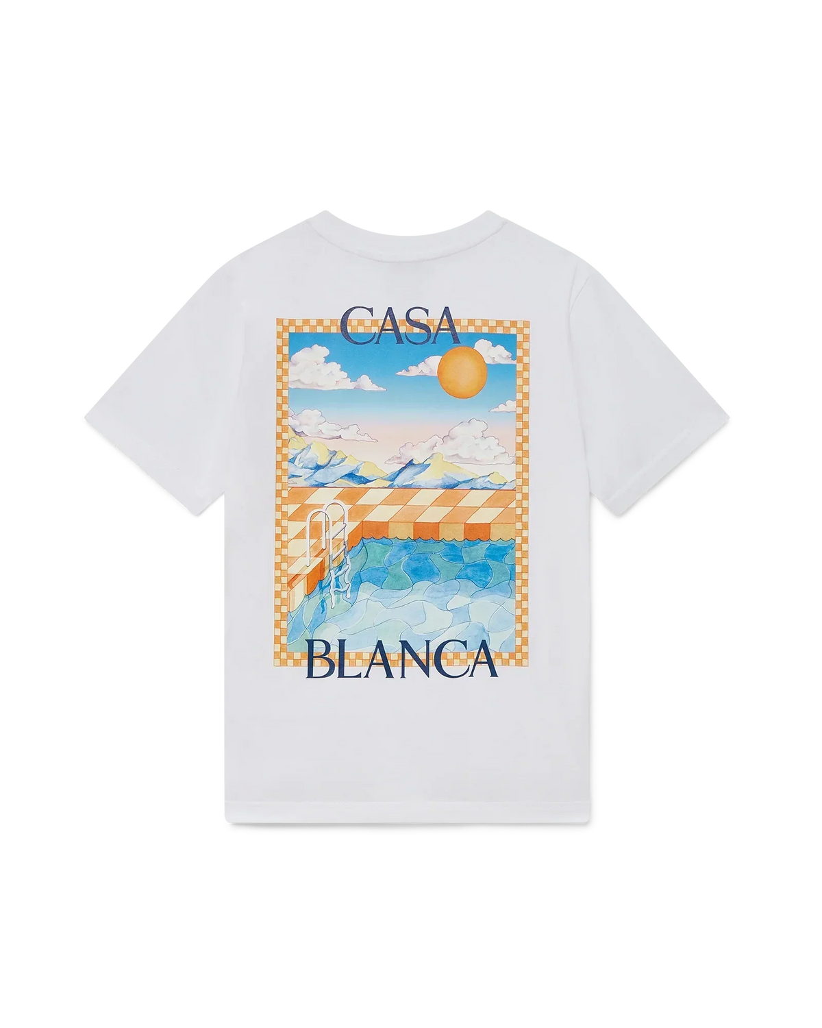 Surreal Pool Short Sleeve T-Shirt | Casablanca Paris | Image 1