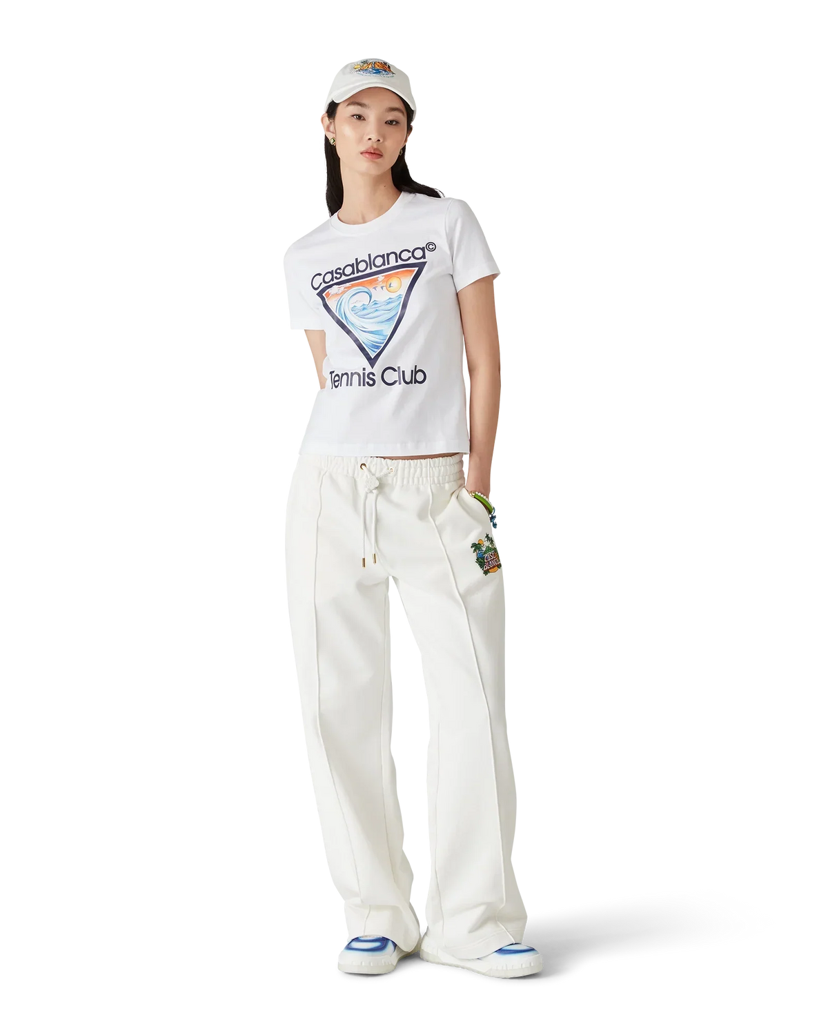 Tennis Club Icon Short Sleeve T-Shirt | Casablanca Paris | Image 2