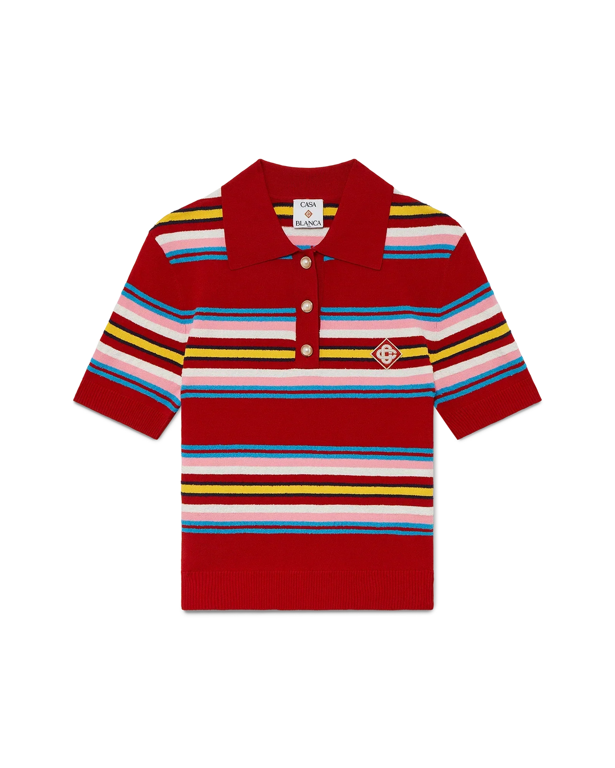 Stripe Polo Shirt | Casablanca Paris | Image 1