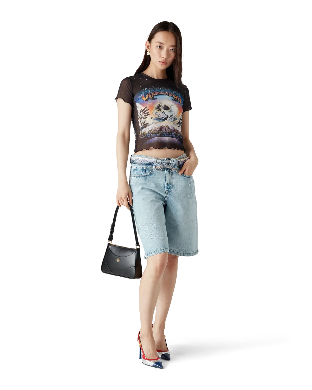 La Prémonition Mesh Short Sleeve T-Shirt | Casablanca Paris | Image 2